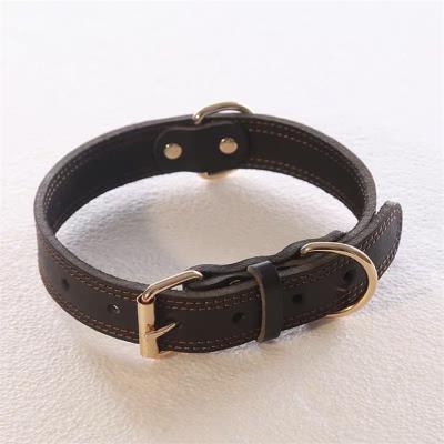 China DETACHED Leathers Dogs Collar For Small Medium Large Dog Adjustable Soft Breathable Leather Padded Puppy With Heavy Duty Alloy Wat Buckle for sale