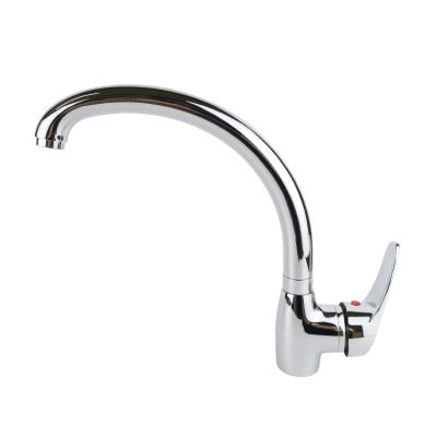 China Modern Deck Mounted Chrome Plated Polished Brass Kitchen Faucet 360 for sale