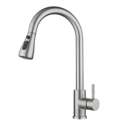 China Smart Sense Faucets Stainless Steel Touch On Sensor Kitchen Faucet With Pull Down Sprayer for sale