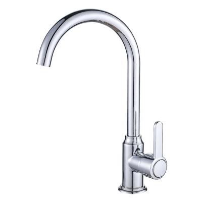 China Modern Modern Stainless Steel Chrome Plated Kitchen Faucet for sale