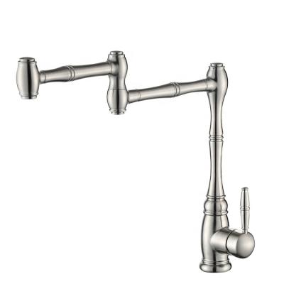 China Contemporary Swivel Spout Kitchen Faucet For Double Bowl Kitchen Sink for sale