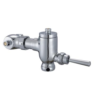 China Traditional Public Chromed Brass WC Manual Flush Valve For Toilet for sale