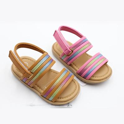 China Other Yiwu Factory Wholesale  Girls Summer Sandals Woven Strap Kids Sandals 2023 Soft Toddler Kids Sandals for Slippers Outdoor for sale