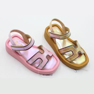 China Other H letter Hot Sale magic sticker Buckle slippers Children Classic Beach Casual Sandals outdoor Lightweight kids for baby girl for sale