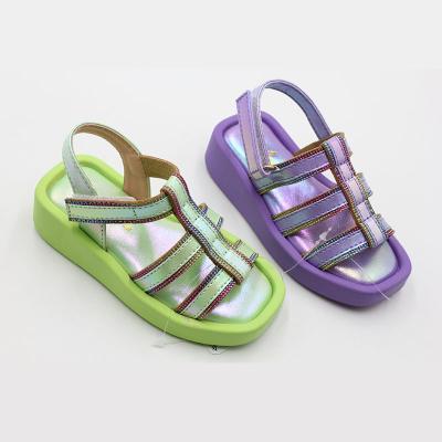 China Other Cute New Style Breathable Anti Slip Children's Slippers Summer Soft Bottom Girls Kids Sandals for Beach Fashion Non-slip PU for sale