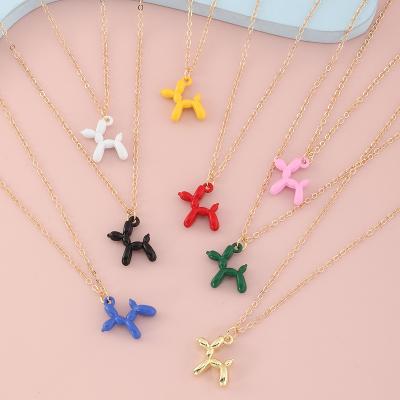 China Fashion Jewelry Wholesale Fashion Multicolor Dog Chain Necklace Trendy Hot Selling Pendant Necklace For Women Jewelry for sale