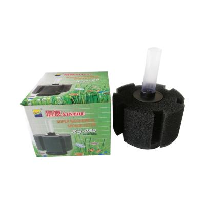 China Aquarium Xy280 280 XY-280 pp small x/y plastic pe foam bio foam internal stocked filter for fish pond for sale