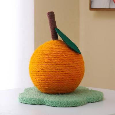 China Small Scratching Cat Toy Cat Toy Claw Board Viable Orange Ball Shape Without Trace for sale