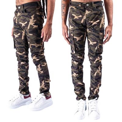 China OEM Anti-Static Field Outdoor Tactical Mens Camouflage Pants Fashion Mens Cargo Pants With Side Pockets for sale