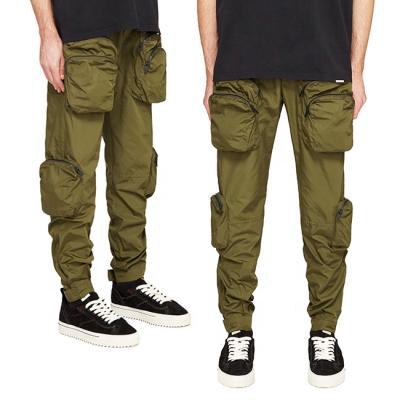 China OEM Men's Casual Pants Multi Pockets Solid Color Anti-Static All Sizes Men's Track Pants Custom for sale