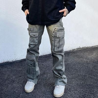 China High quality anti-static dropship cargo men's solid color dress pants for men stock for sale