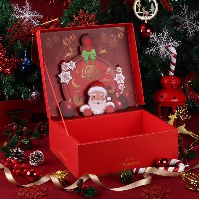 China Gift & Colorful Christmas Craft Box Christmas Gift Box Sky And Earth Cover for sale