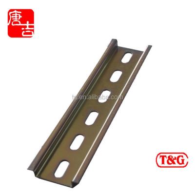 China En60715 Standard Electrical Guide Rail Zinc Plating Steel Rack Rail for sale