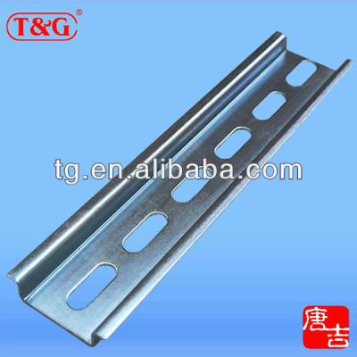 China Din rails for MCB, relays available in C, G, U type with or without slot T& G D357.5 E10+ for sale