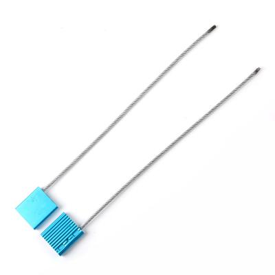 China High Security Metal Regular Wave 3.5mm Joint Security Light Blue Cable Ties for sale