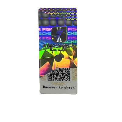 China Waterproof Holographic Two-Dimensional Code Anti-Counterfeiting Sticker With Customizable Content for sale