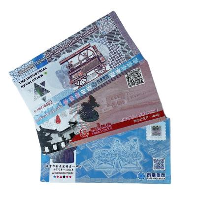 China Hotel Gift Cash Voucher Waterproof Custom Anti Counterfeit Paper Printing,Security Wire Voucher Ticket Voucher With Serial Number for sale