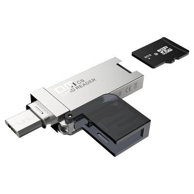 China Connect sd/tf card to DM android lightweight card reader with otg connector max over 256G for android for sale