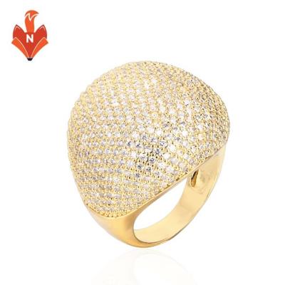 China Hiphop AJ016-RI 14K 18K Gold Iced Out Hip Hop Rings Jewelry Amazon ebay Wish Ring For Wholesale Agent Online Store In Stock for sale