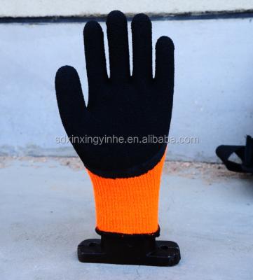 China Acrylic /Nitrile /Latex Foam CE EN 388 EN 420 EN511 7Gauge Acrylic Coating With Latex Coated Safety Winter Working Gloves for sale