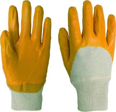 China Comfortable Cotton Fabric Nitrile Coating Gloves Coated Safety Working Gloves 4343 Safety Gloves for sale