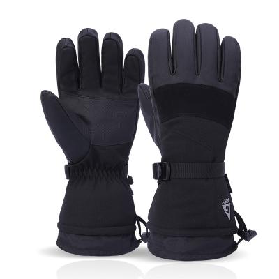 China Warm Heated Gloves Heated Gloves Battery Rechargeable Electric Heating Finger Full Racing Gloves Leather Motorcycle Ski Snow Gloves For Women Men for sale