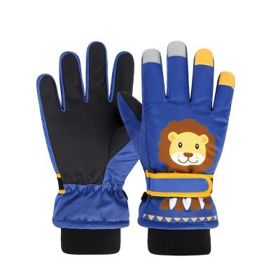 China Boys and Girls Snowboarding Gloves High Quality Children's Winter Ski Warm Children's Gloves Windproof Waterproof Enthusiast Gloves for sale