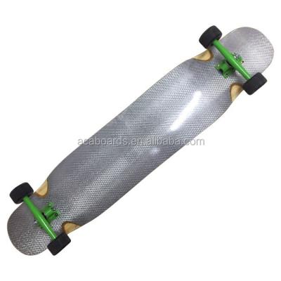 China Adult 40X9inch Longboard Epoxy Bamboo Carbon Fiber Blank Custom Longboard Dance for sale