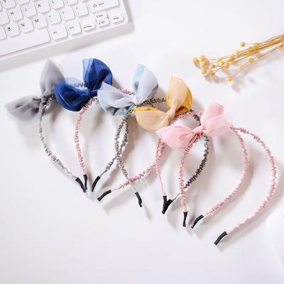 China Decorate Princess Boutique Girl's High Quality Solid Birthday Tiara Hairband Girl Hair Accessories Bow Hairband Headbands for sale