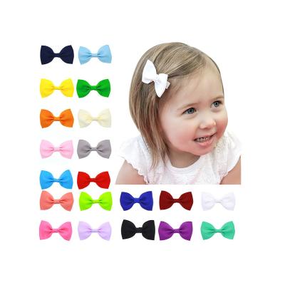 China Latest Hot Selling Vintage Hot Selling Exquisite and Comfortable Baby Bow Solid Color Cute Children's Hairpin for sale