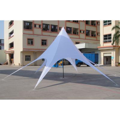 China PU coated Pole Spider Star Shaped Tent For Sports Events Advertising Stretch Tents For Events Twin Star for sale