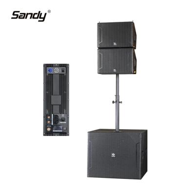 China High Quality Active Line Amplifier 2 Way Class D D1 10 Inch Dual Line System for sale