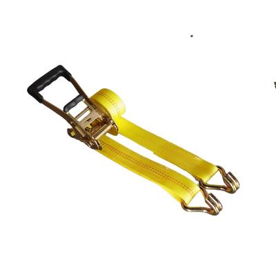 China OEM Lashing Tie Hook Narrow Yellow 50MM 2000DAN for sale