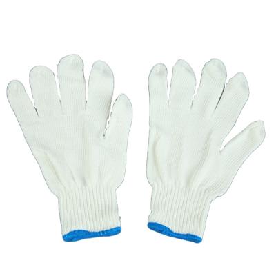 China White Cotton Hand Gloves Garden Gloves Durable Cotton In Cotton Gloves 10 Gauge for sale