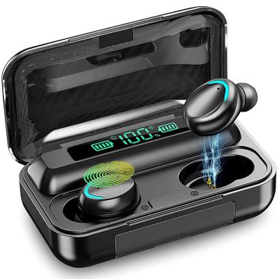 China Low Latency Low Latency 9D Stereo Earphone LED Display High Fidelity Waterproof In Ear BT Earphone 5.0 TWS F9 Wireless Earbuds for sale