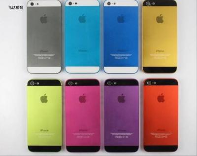 Cina Coperchio della batteria variopinto dell'OEM per il iPhone 5 pezzi di ricambio, rosa/giallo/Rosa/porpora in vendita