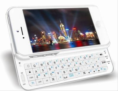 China White , Black Iphone 5 Bluetooth Keyboard Case With Hard Case for sale