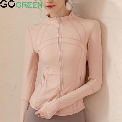 China Breathable Gym Sportswear Front Zipper Net Yarn Woman Quantity Seamless Spandex Set Style Use Solid Color Women Workout Clothing Jacket for sale