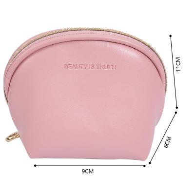 China Fashionable Waterproof Make Up Organizer Soft Girl Lipstick Bag PU Leather Beauty Case Women Travel Cosmetic Bag for sale