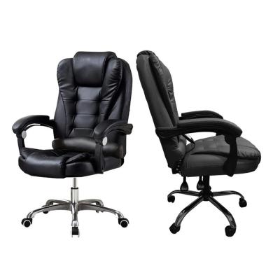 China Ergonomic Modern Commercial Furniture Chair Adjustable Office Swivel Manager Leather Boss (Height) for sale