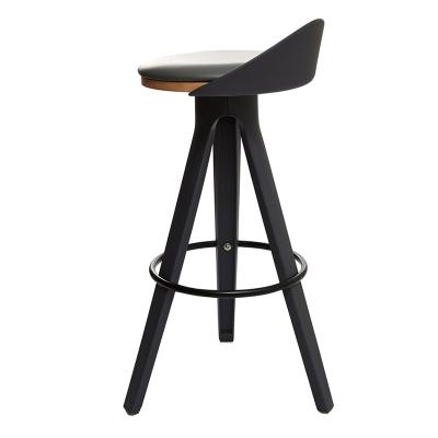 China Eco-friendly Restaurant Bar Stools Hotel Counter Chair Hot Sale Wooden Bar Cafe Bar Chair for sale