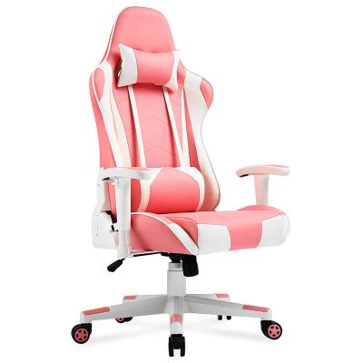 China Convertible PC Silla Ergonomic Custom Gamer Computer Workstation Pink Europe Gaming Chair for sale