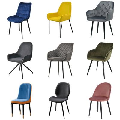 China Hot Sale Comfortable Natural Velvet Hotel Home Room Nordic Luxury Modern Dining Chairs for sale