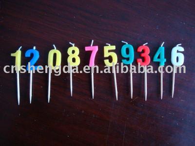 China Birthday candle (with stick) birthday (number shaped) candle, fancy birthday candles, birthday letter candle, cake candle, candles, candle for sale