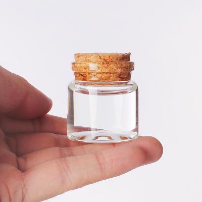 China Gift & LOGO Customized 20ml Craft 30ml 50ml 80ml Small Mini Glass Bottle Glass Wishing Glass Bottle With Cork Stopper for sale