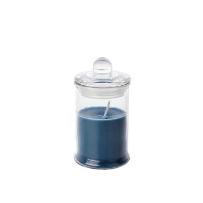 China Gift & Craft round glass jars are used for making candles, glass candle holders are transparent empty glass candle jars for sale