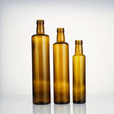 China Wholesale Food Olive 250ml Oil Bottles 500ml 750ml 1000m Amber Brown Glass Bottles for sale