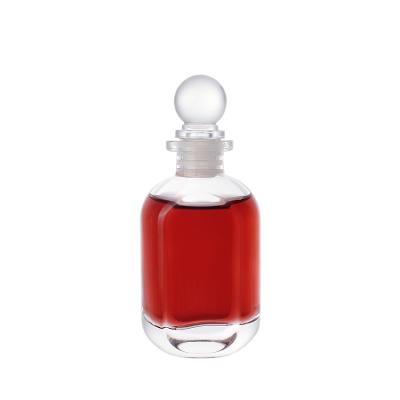 China Wholesale 50ml Mini Beverage Mini Small Wine Bottle Fruit Juice Beverage Glass Bottle Foreign Wine Bottle With Glass Lid for sale