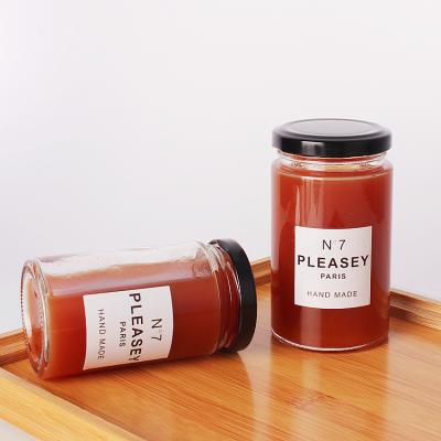 China Traditional food 150ml 200ml jam, chili sauce, honey packaging glass bottle, storage jar for sale