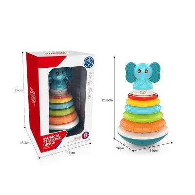 China Mucis and Lights Toddler Kids Baby Stacking Rolling Ball Toys for Children 16*15.5*27cm for sale